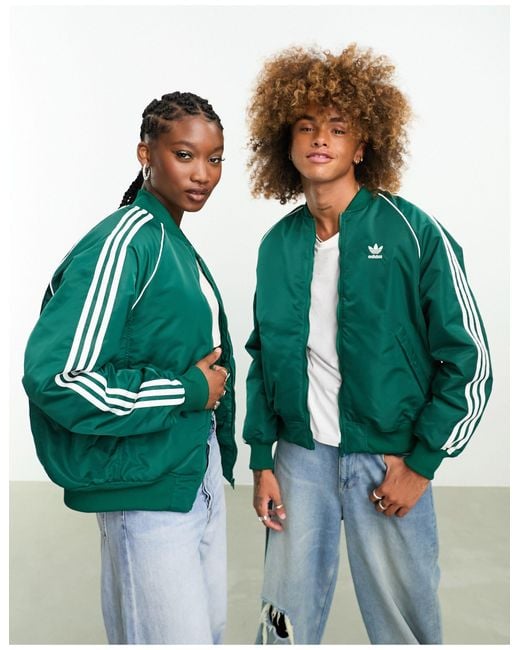 Adidas Originals Green Sst Unisex Track Jacket