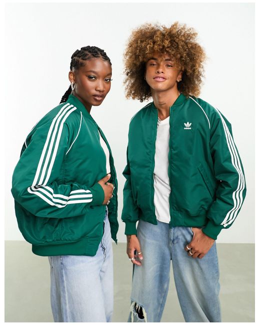 Sst - giacca sportiva unisex college di Adidas Originals in Green