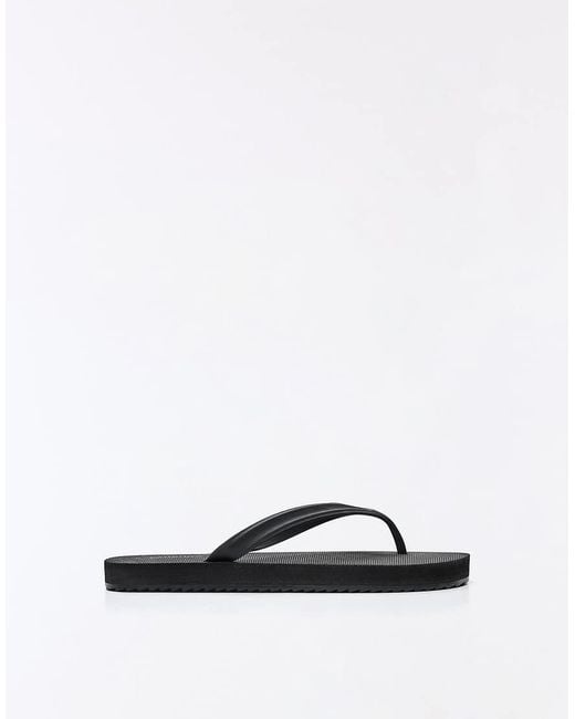 Bershka White Flip Flop-flat Sandals for men