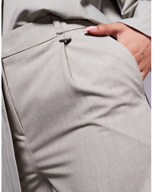 River Island Gray Wide Leg Tailored Trouser Co-ord