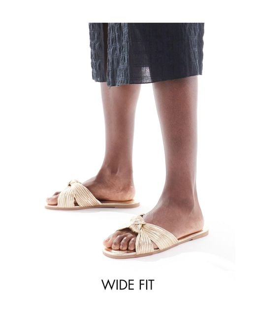 Raid Wide Fit Blue – faraah – flache sandalen