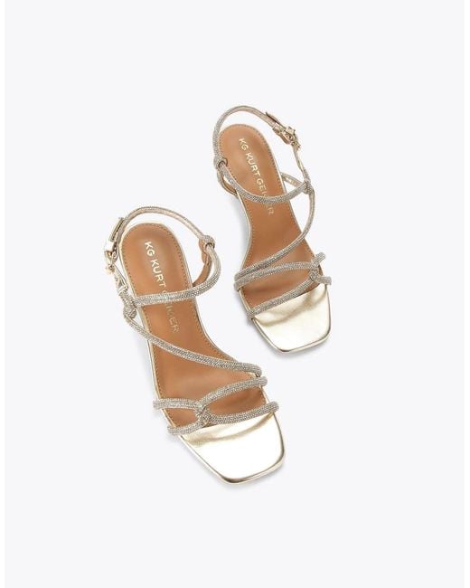 KG by Kurt Geiger White Audrey2 Heeled Sandals