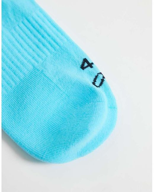4505 Blue Icon Running Socks With Arch Support And Anti Bacterial Finish for men