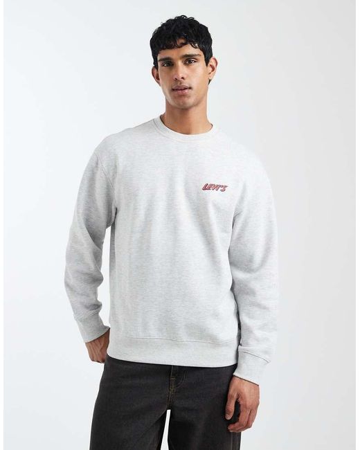 Levi's White Back Graphic Relaxed Sweatshirt for men