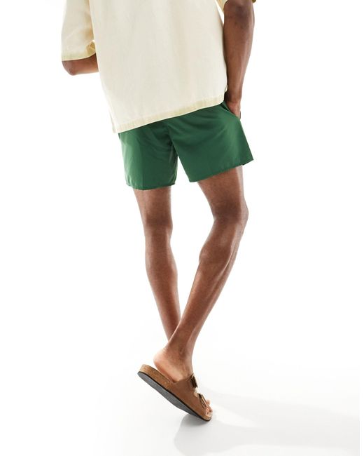 Lacoste Green Logo Swim Shorts for men
