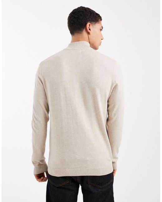 Only & Sons – strickpullover in Natural für Herren