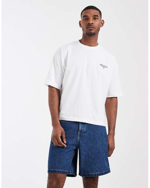 ASOS Blue Circular Design Collection Denim Jorts for men