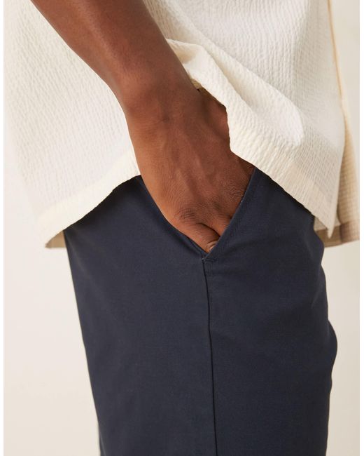 ASOS – 2er-pack slim fit chino-shorts in Natural für Herren