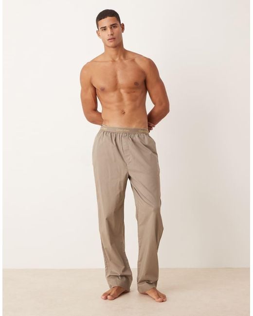 Pantalones De Pijama Oscuro De Algodón De Calvin Klein de hombre de color Natural