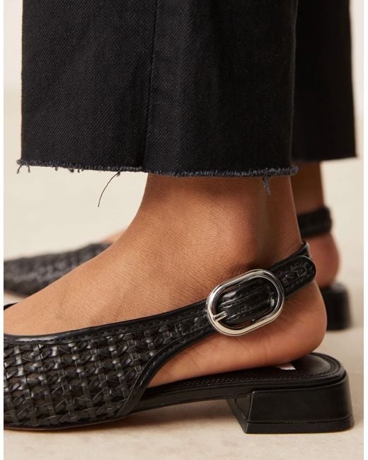 ASOS Black Leonora Slingback Ballet