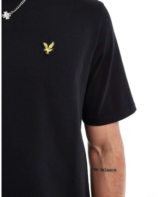 Lyle & Scott Black Oversized T-Shirt for men