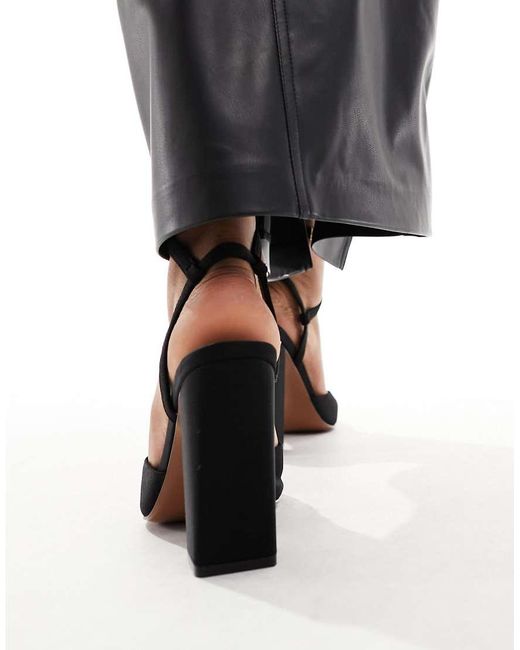 ASOS Black Paige High Block Heels