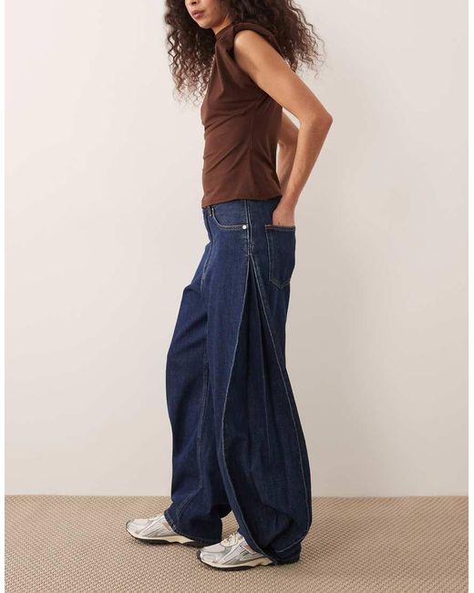 ARKET Blue Tiki Barrel Leg Jeans