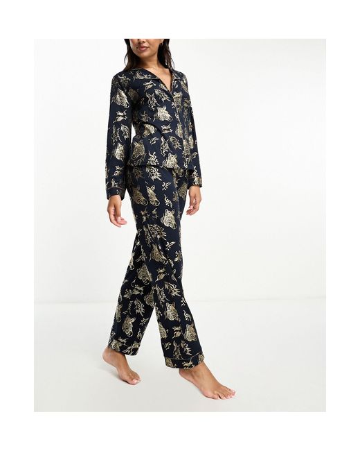 Exclusivité - - pyjama Chelsea Peers en coloris Black