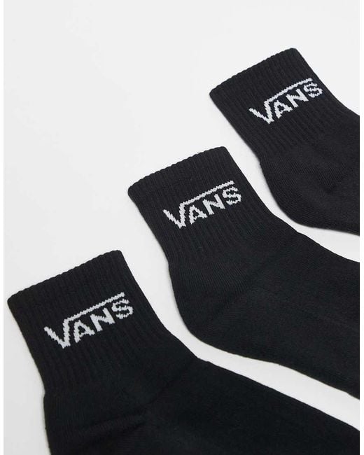 Vans Blue 3 Pack Classic Half Crew Socks