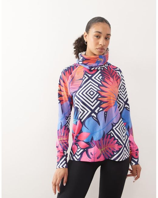 OOSC White High Neck Baselayer Top Big Poppa