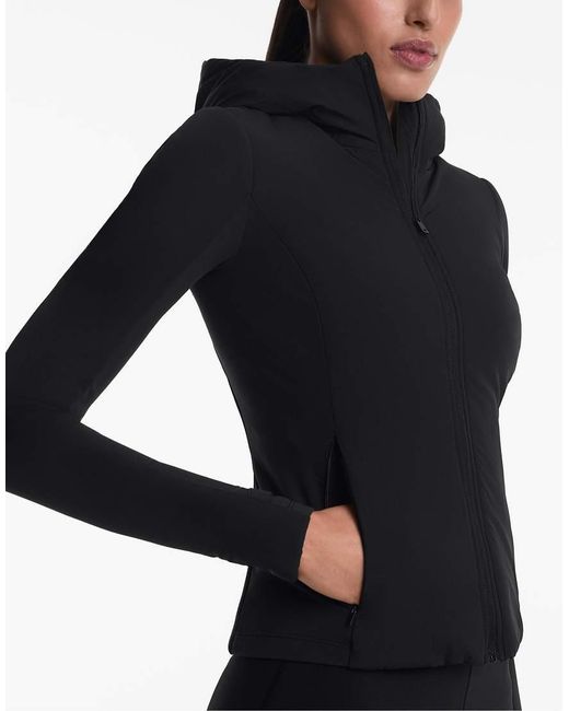 Oysho Black Fellex® Volcanic Padded Jacket