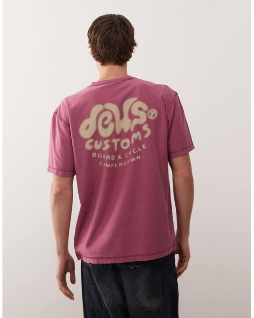 Deus Ex Machina Red Debris T-shirt for men