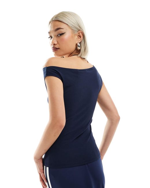 Weekday Blue Hedda Asymmetric Top