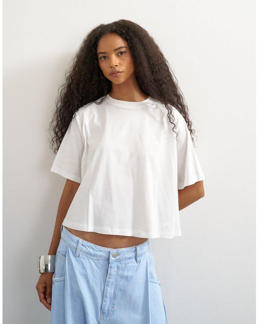 TOPSHOP White Trapeze Tee