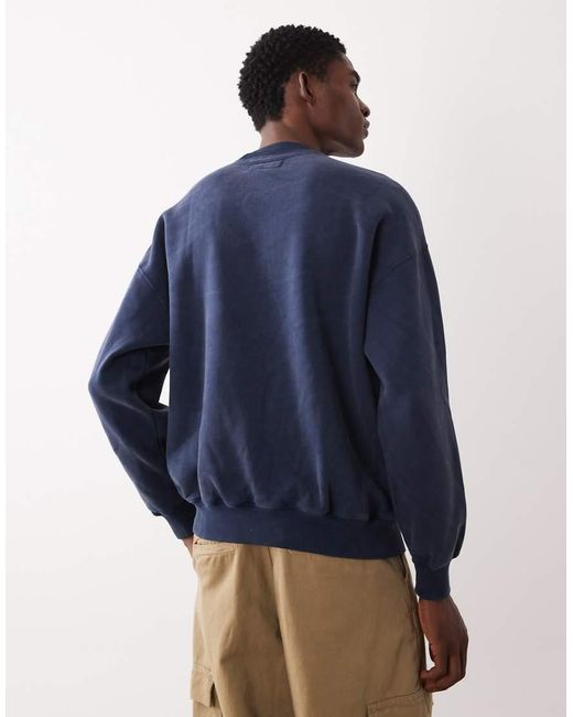 Abercrombie & Fitch Blue Essential Sweatshirt for men
