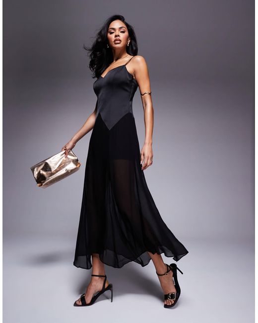 Forever New Blue – transparentes maxikleid aus organza
