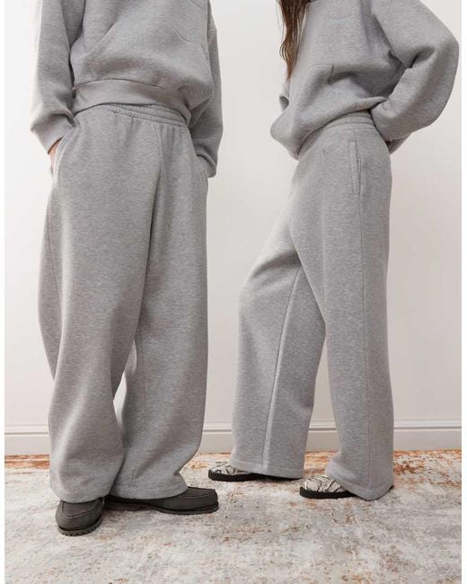 Reclaimed Vintage Gray Heavyweight Wide Leg Jogger Co-Ord
