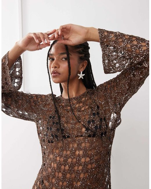 miss selfridge gold sequin dress Miss selfridge black gold