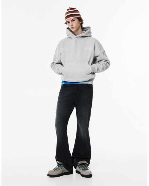 Pull&Bear – stwd – kapuzenpullover in Gray für Herren