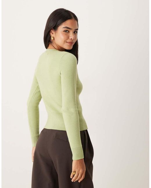 Cardigan Salvia di Threadbare in Green