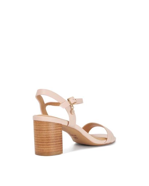 Dune Pink Jaycie Block Heeled Sandals