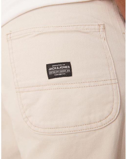 Pantalon charpentier baggy avec coutures contrastantes - beige Jack & Jones pour homme en coloris Natural