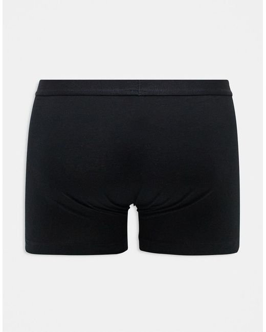 ASOS Black 3 Pack Trunks for men