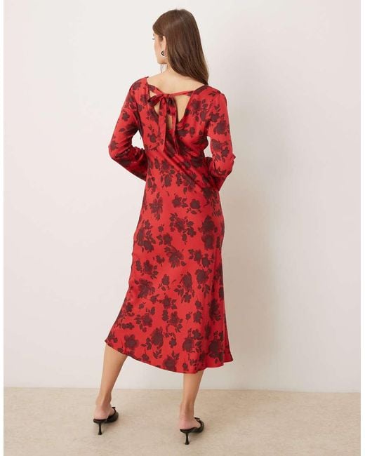 Nobody's Child Red Josie Midi Dress