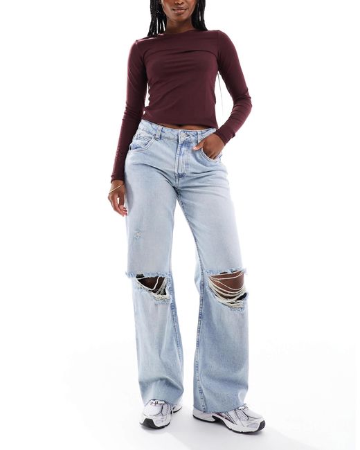 ASOS Blue – weite jeans