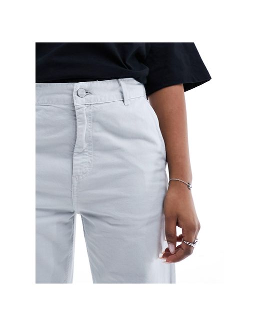 Carhartt White Pierce Straight Leg Garment Dyed Trousers