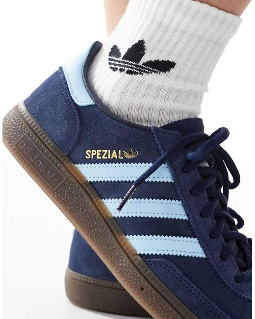 Adidas Originals Blue Handball Spezial Gum Sole Trainers