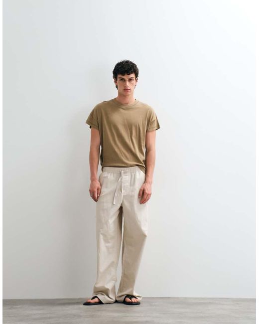 ASOS White Boxy Oversized T-shirt With Cap Sleeve for men