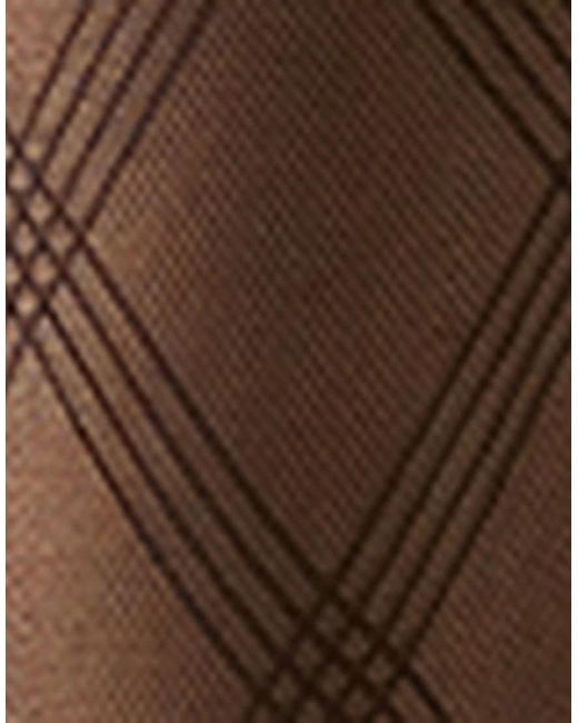 Calzedonia Black Diamond-Pattern Sheer Knee-High Socks