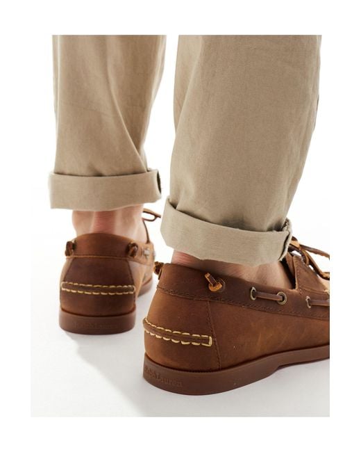 Merton - scarpe da barca colore di Polo Ralph Lauren in Natural da Uomo