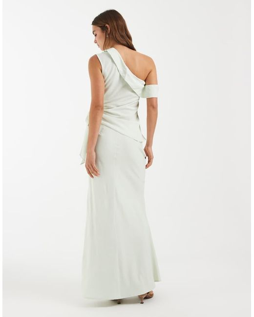BRONZE SNAKE White Kallie Off Shoulder Top And Skirt Set