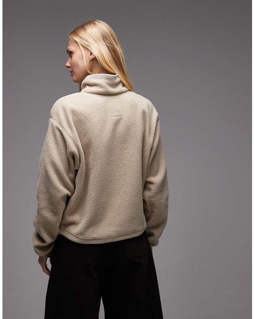 Columbia Natural Helvetia Ii Cropped Half Snap Fleece