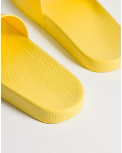 Polo Ralph Lauren Yellow Pony Sliders