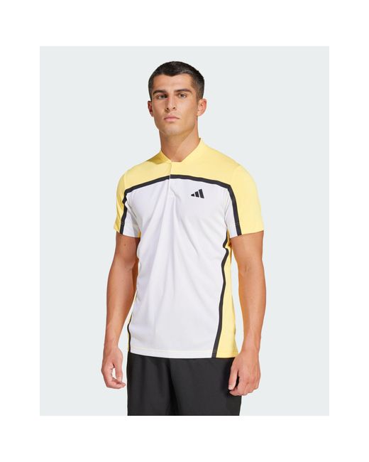 Adidas Originals White Adidas Tennis Heat.rdy Pro Freelift Polo Shirt for men