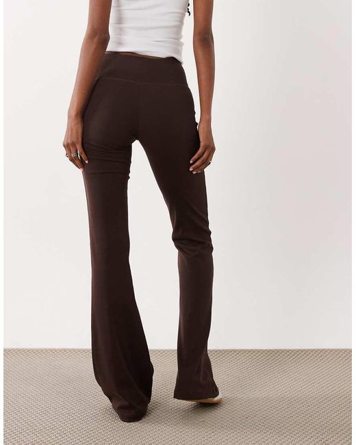 Brave Soul White Stretch Flare leggings