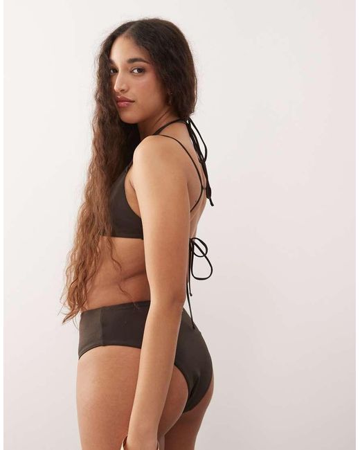 Weekday Black Multi Strap Bikini Top