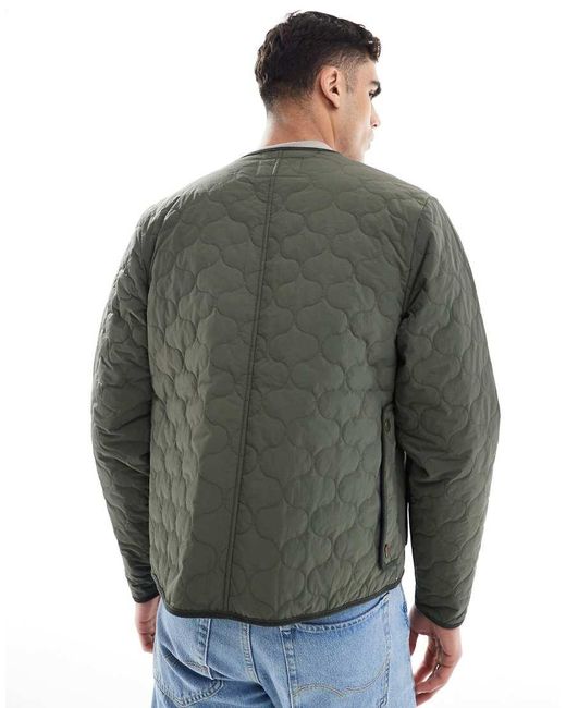 Hunter Green Quilted Jacket for men