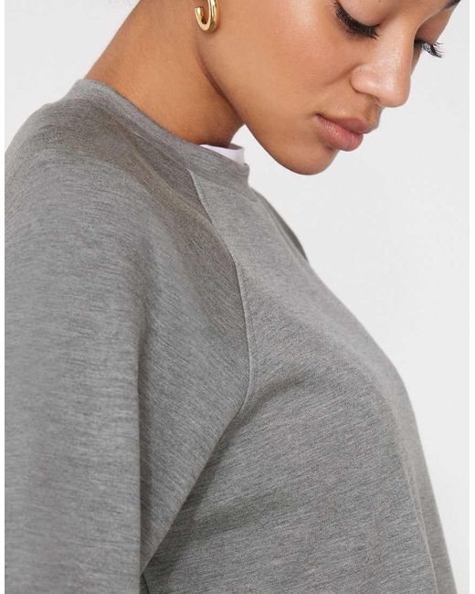 Tezenis Gray Soft Touch Round Neck Sweatshirt