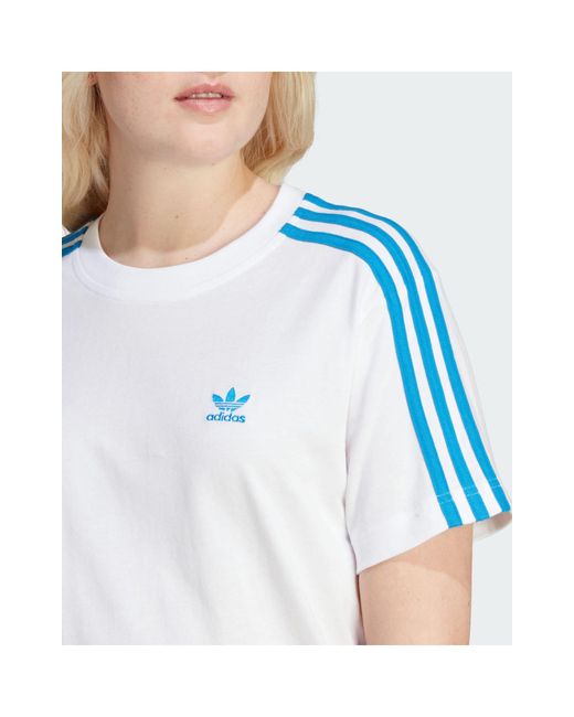 Adidas Originals White Adidas – adibreak – t-shirt