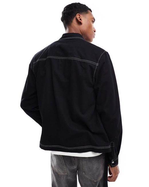 Overshirt Boxy Fit in denim